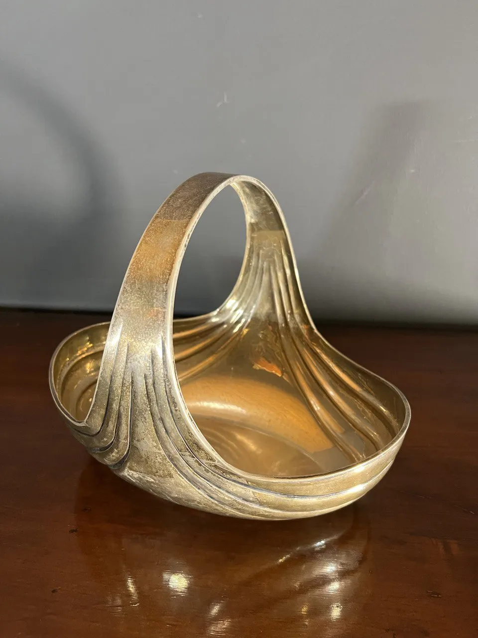 90 carat European silver dish
