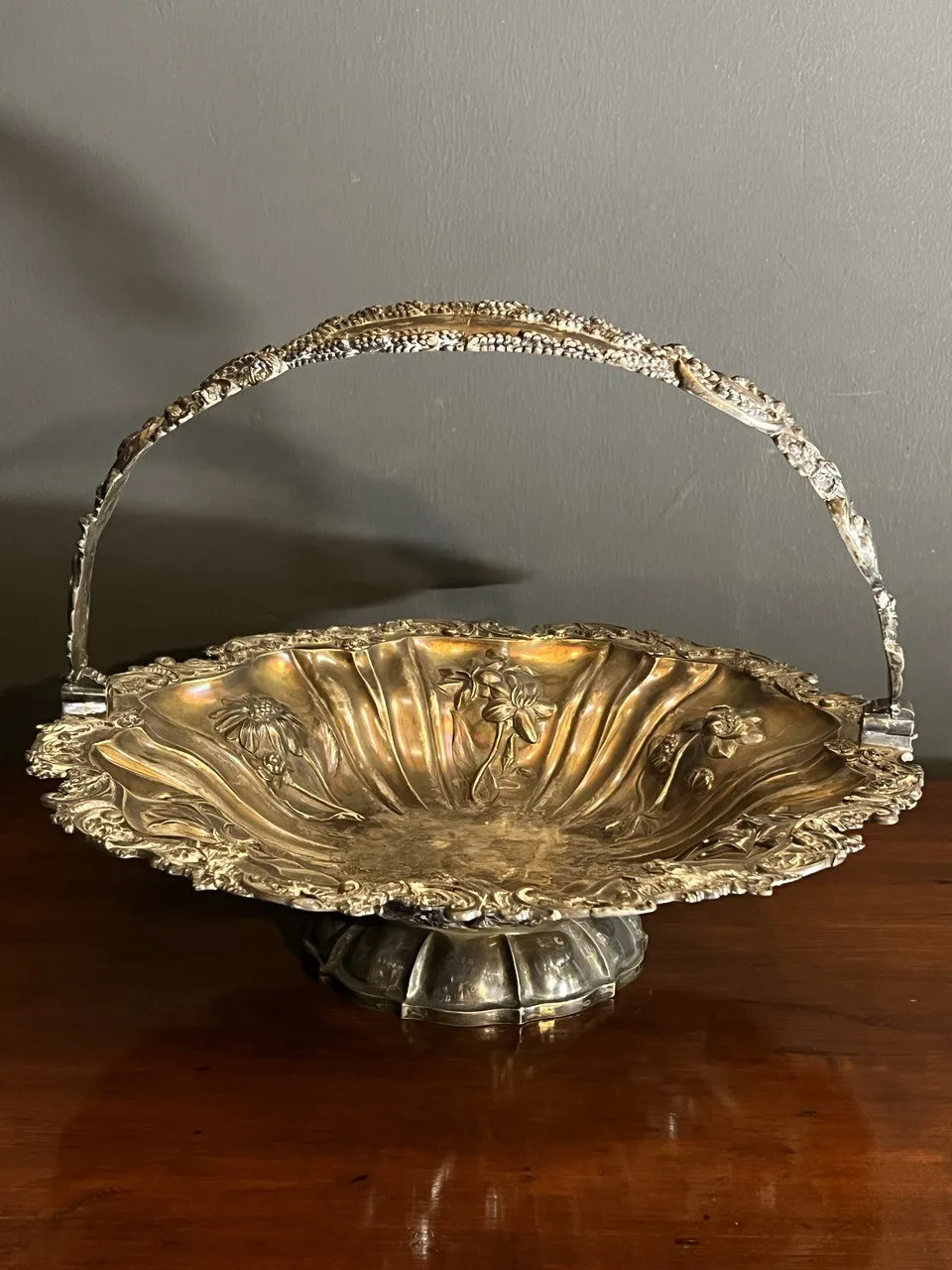 English Georgian silver dish